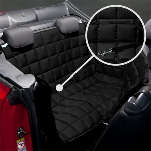 Doctor Bark 2-deurs achterbank beschermer Cabrio en Coupé Zwart volgorde