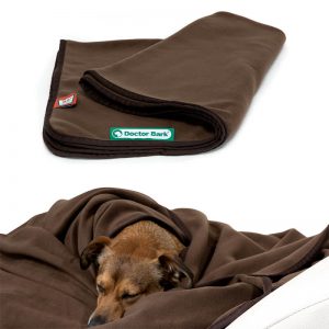 Doctor Bark Honden Fleece Deken Bruin volgorde