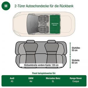 Dogline auto accessoires Doctor Bark 2-deurs autodeken voor de achterbank medium