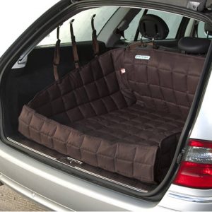 Dogline accessoires Doctor Bark Auto kofferbak bescherming Hond Bruin Large achterkant dicht