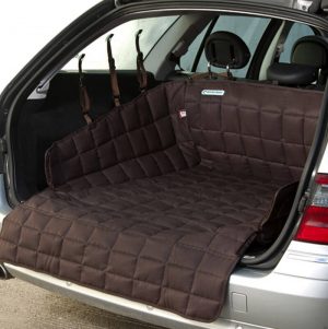 Dogline accessoires Doctor Bark Auto kofferbak bescherming Hond Bruin Large achterkant open
