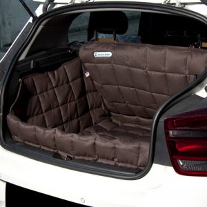 Dogline accessoires Doctor Bark Auto kofferbak bescherming Hond Bruin Small achterkant schuin dicht
