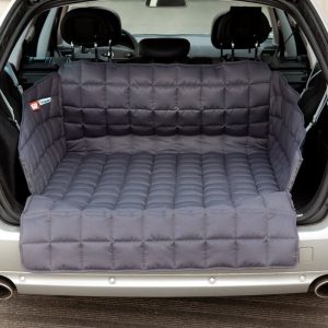 Dogline accessoires Doctor Bark Auto kofferbak bescherming Hond Grijs Large achterkant flap open
