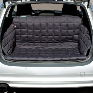 Dogline accessoires Doctor Bark Auto kofferbak bescherming Hond Grijs Medium achterkant achterkant flap naar binnen