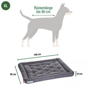 Dogline Doctor Bark Orthopedisch Hondenkussen Antraciet Grijs