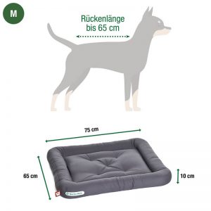Dogline Doctor Bark Orthopedisch Hondenkussen Antraciet Grijs