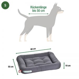 Dogline Doctor Bark Orthopedisch Hondenkussen Licht Grijs Alle Vier