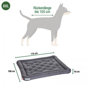 Dogline Doctor Bark Orthopedisch Hondenkussen Licht Grijs Alle Vier