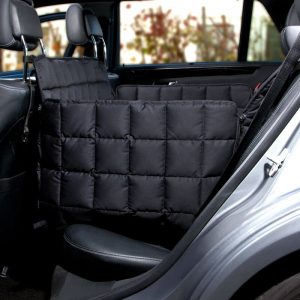 Dogline Reisaccessoires Doctor Bark Autodeken Hond 2 Zits Bescherming Achterbank zijkant Zwart