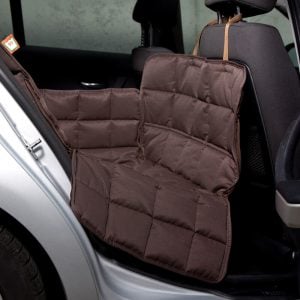 Dogline Reisaccessoires Doctor Bark Autodeken Hond 1 Zits Bescherming Achterbank Open Bruin